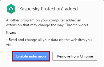 Kaspersky Protection, module complémentaire, extension pour navigateurs, internet explorer, mozilla firefox, chrome, disponible avec les solutions de sécurité Kaspersky 